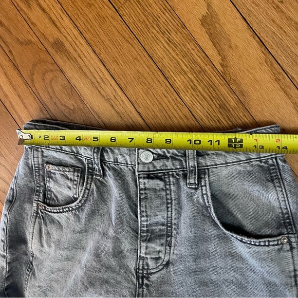 Free People We The Free Good Luck Mid Rise Barrel Jeans Size 26 Archive Gray - Picture 7 of 13